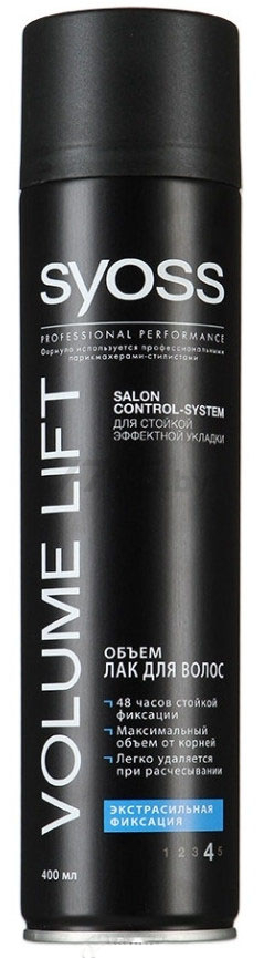 Лак для волос SYOSS Volume Lift 400 мл (4605966014038)