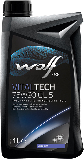 Масло трансмиссионное 75W90 синтетическое WOLF VitalTech 1 л (2305/1)