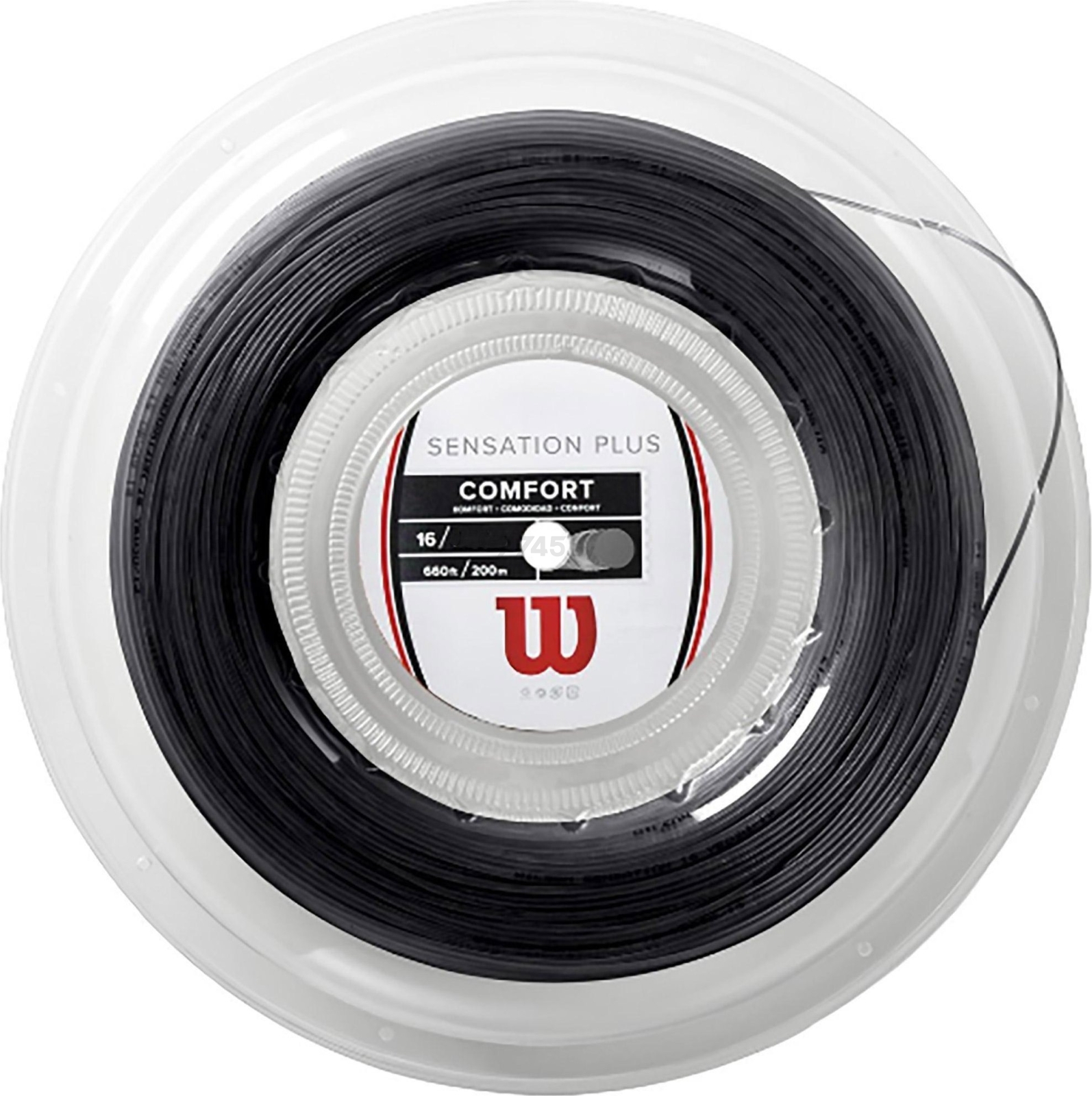 Струна теннисная WILSON Sensation Plus 1,34/200 м черный (WR830030116)