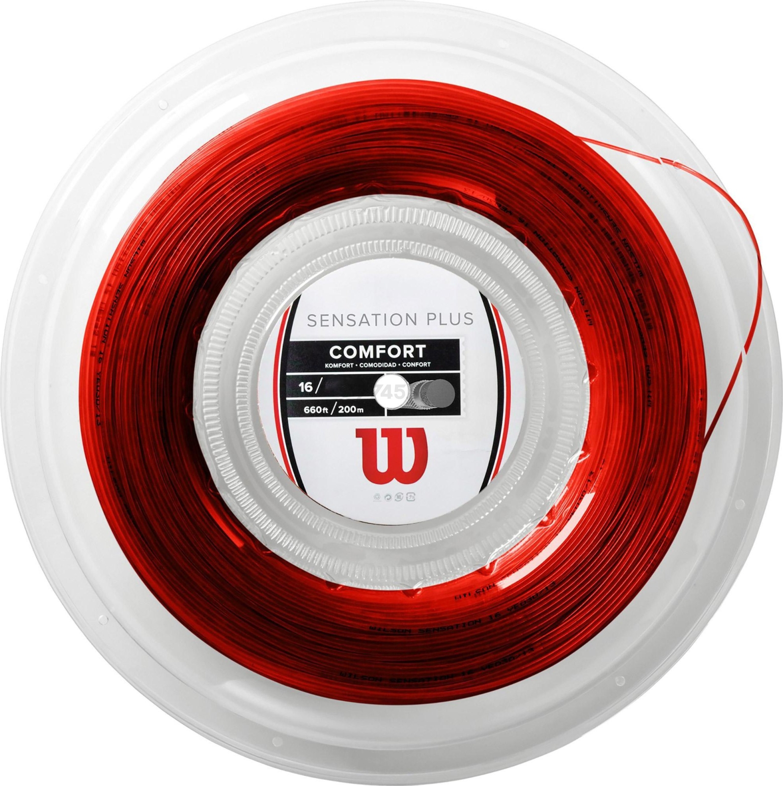 Струна теннисная WILSON Sensation Plus Red 1,34/200 м