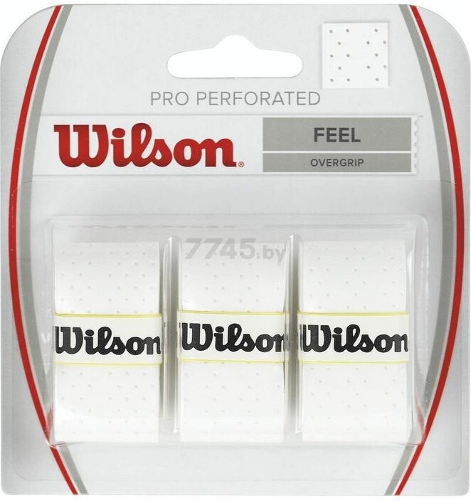 Обмотка WILSON Pro Overgrip Perforated 3 штуки белый (WRZ4005WH)