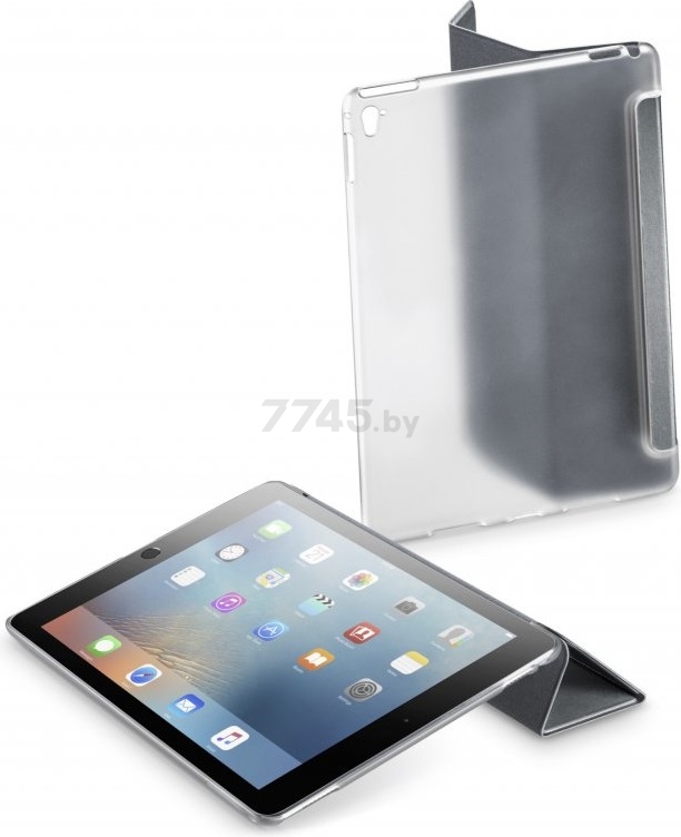 Чехол для планшета CELLULARLINE iPad Pro 9,7" Clear View Case (CLEARVIEWIPAD7D) серый