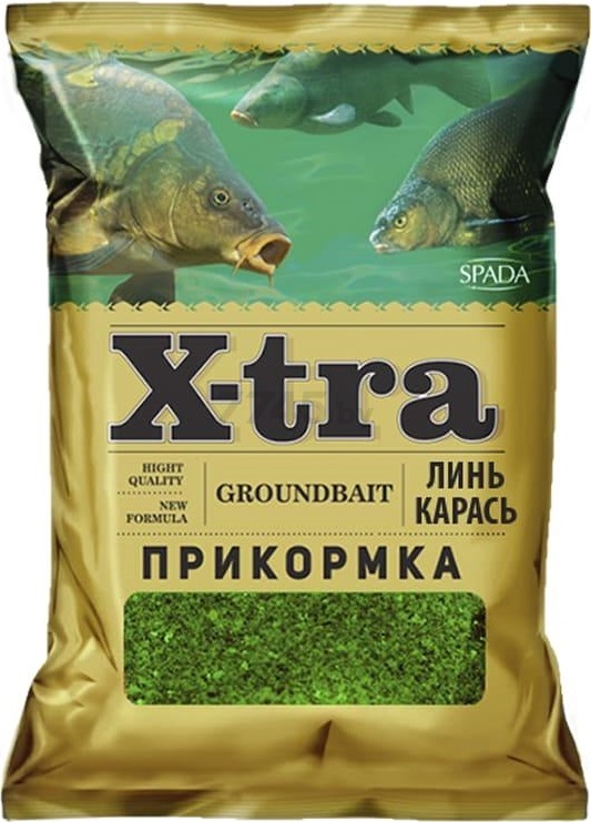 Прикормка рыболовная X-TRA Линь/Карась зеленый марципан 0,75 кг (XTR-09)