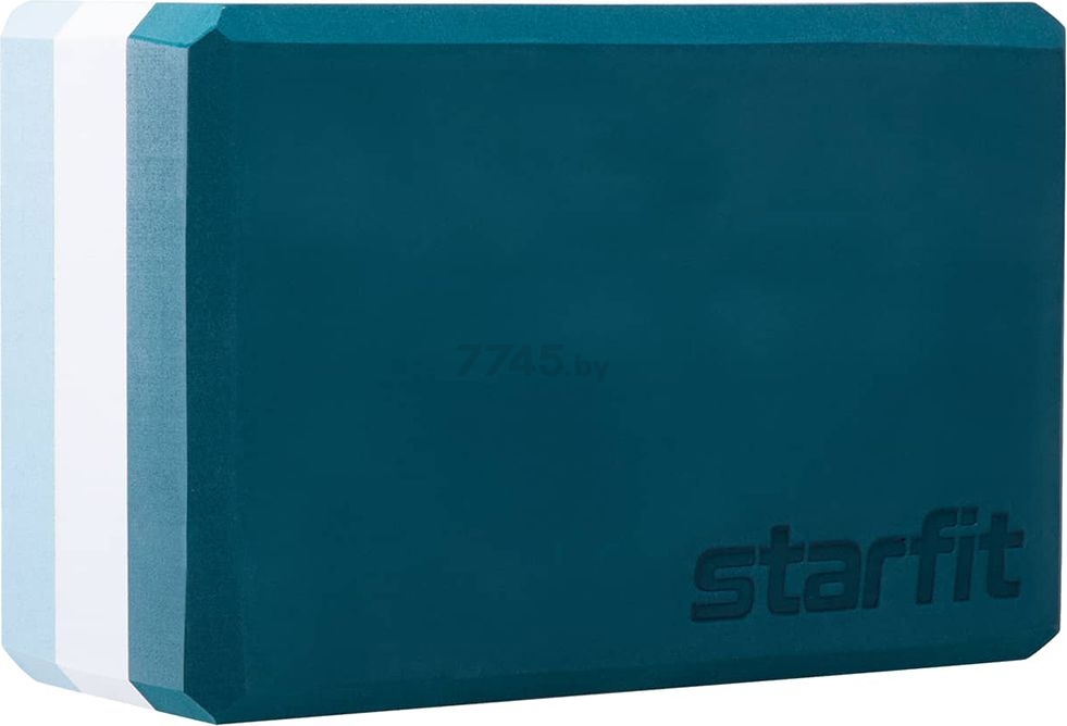 Блок для йоги STARFIT изумрудная радуга (YB-201-IZ)