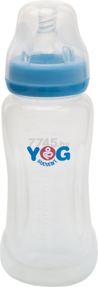 Бутылочка для кормления YANGO INDUSTRIAL с широким горлышком 330 мл синяя (YG5112)