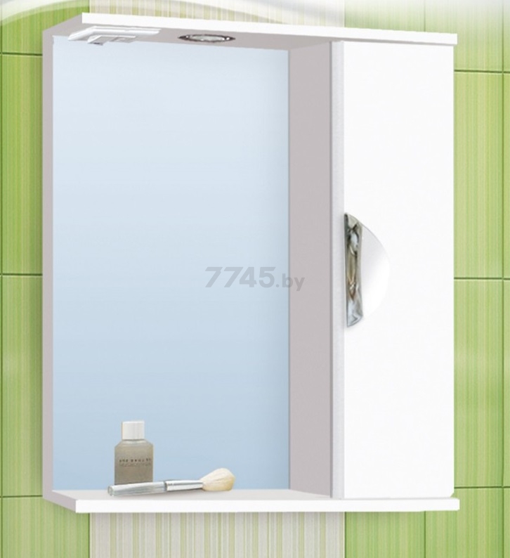 Шкаф с зеркалом для ванной VAKO Ника 700 (13240) - Фото 3