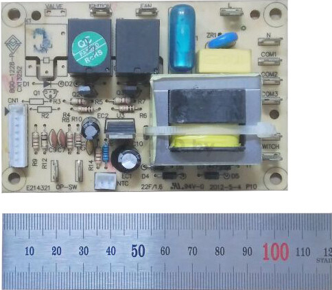 Плата управления с термодатчиком для теплогенератора ECO (PCB-1) DHD-20,30,50W (BGO-20A-09)