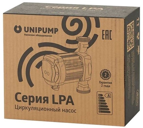 Насос циркуляционный UNIPUMP LPA 25-60 (71370) - Фото 4