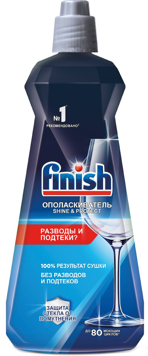 Ополаскиватель для посудомоечных машин FINISH Shine&Protect 400 мл (4640018996948)