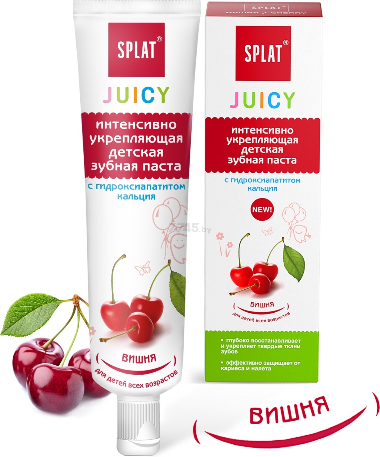 Зубная паста детская укрепляющая SPLAT Juicy Вишня 35 мл (ДЧ-178)