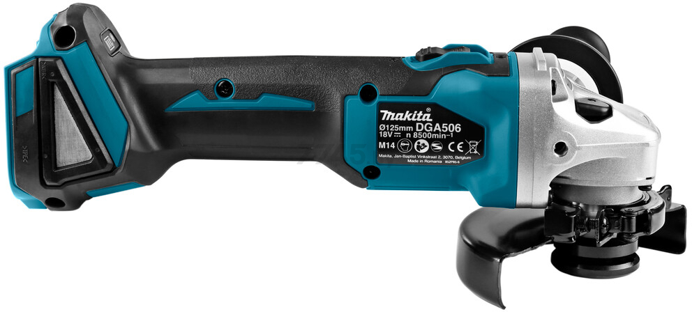 Шлифмашина угловая аккумуляторная MAKITA DGA 506 Z (DGA506Z) - Фото 13