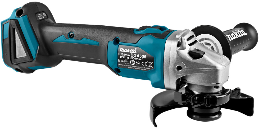 Шлифмашина угловая аккумуляторная MAKITA DGA 506 Z (DGA506Z) - Фото 11