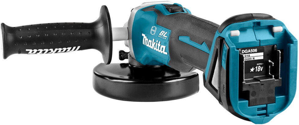 Шлифмашина угловая аккумуляторная MAKITA DGA 506 Z (DGA506Z) - Фото 6