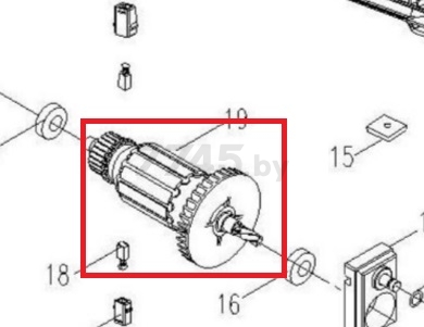 Ротор для пилы лобзиковой MOLOT MJS5505 (M1Q-XL02-55-19)