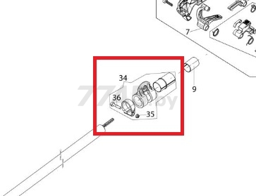 Скоба подвеса для триммера/мотокосы OLEO-MAC BC22, 24 (61370134R)