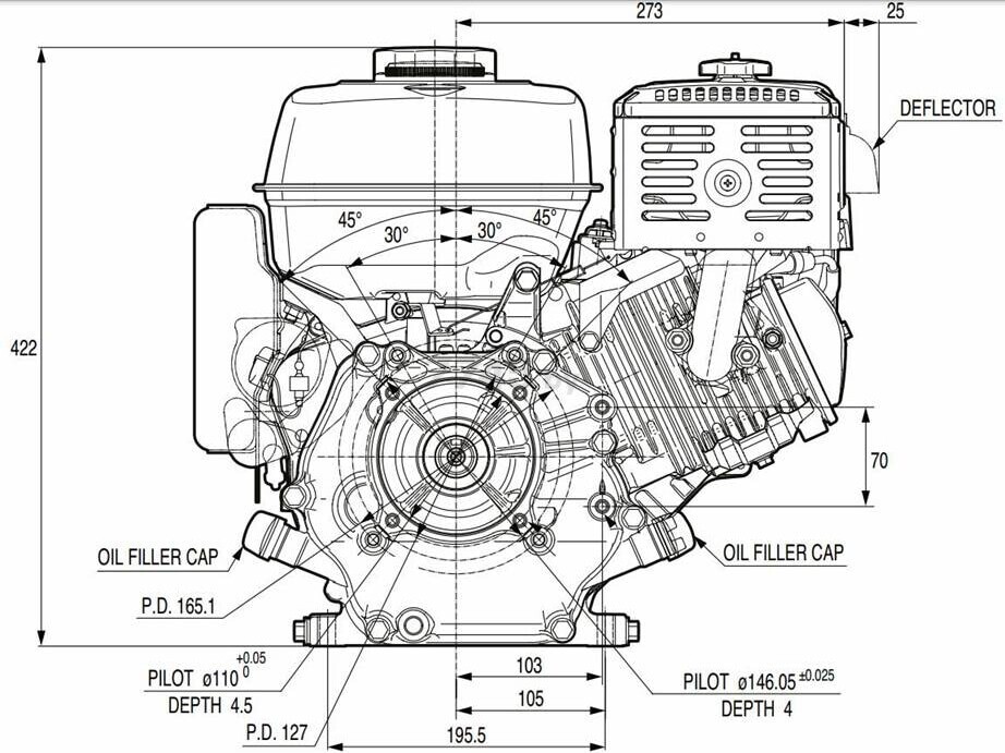 Двигатель бензиновый ASILAK SL-177F - Фото 3