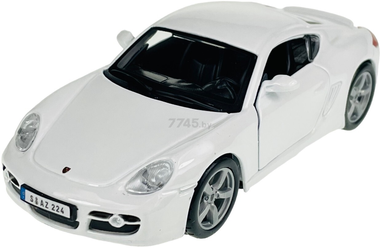 Масштабная модель автомобиля BBURAGO Стрит Файер Порше Кайман S 1:32 White (18-43003) - Фото 2