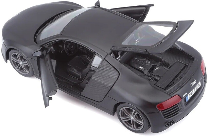 Масштабная модель автомобиля MAISTO Ауди R8 1:24 Black (31281) - Фото 5