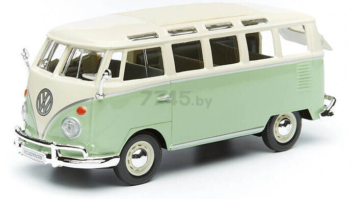 Масштабная модель автомобиля MAISTO Фольксваген Самба 1:25 Green/Beige (31956) - Фото 4