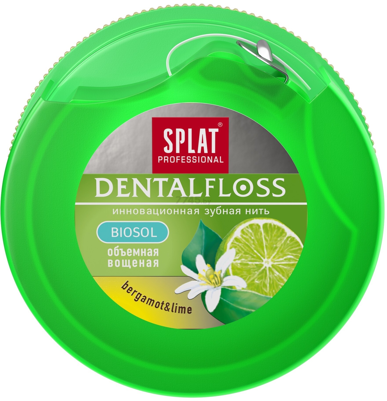 Зубная нить SPLAT Professional Dental Floss c ароматом бергамота и лайма 30 м (ФБ-601) - Фото 3