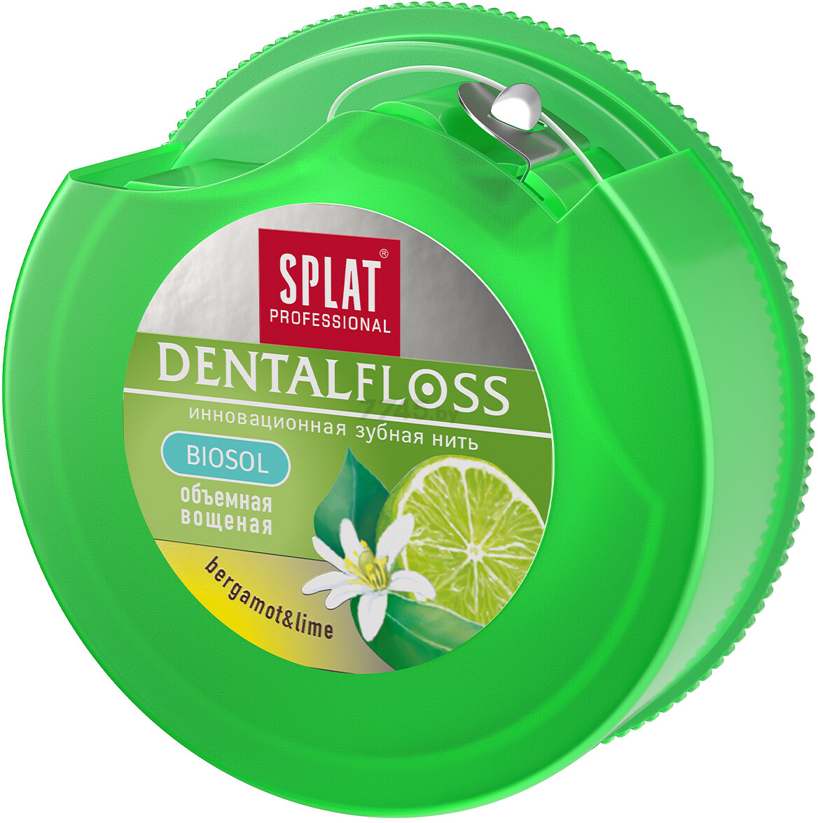 Зубная нить SPLAT Professional Dental Floss c ароматом бергамота и лайма 30 м (ФБ-601) - Фото 2