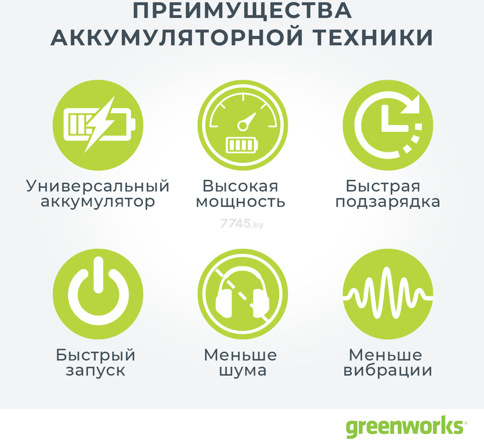 Снегоуборщик GREENWORKS GD40SB (2600607) - Фото 14