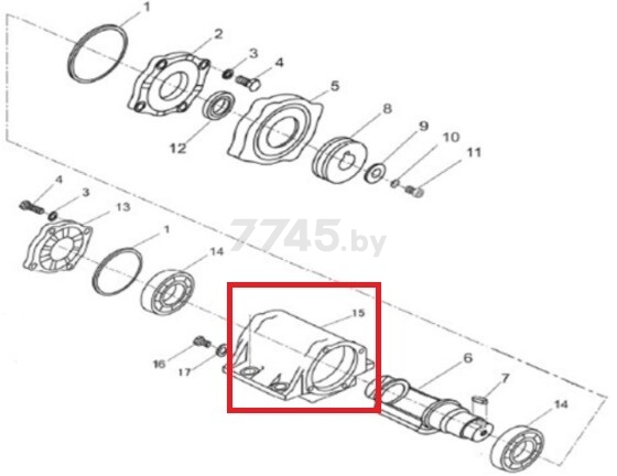 Корпус для виброплиты BIM CP 085 D (CNP15002-15)