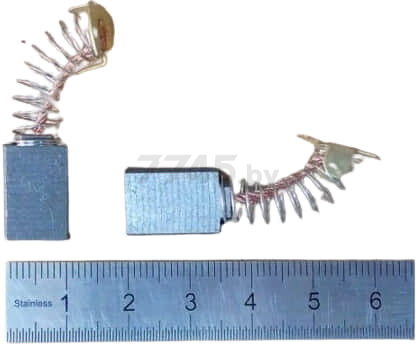 Щетки угольные 5*11*17 ОП-разъем пружинный для машины полировальной WORTEX PM1813SE 2 штуки (R7182-40)