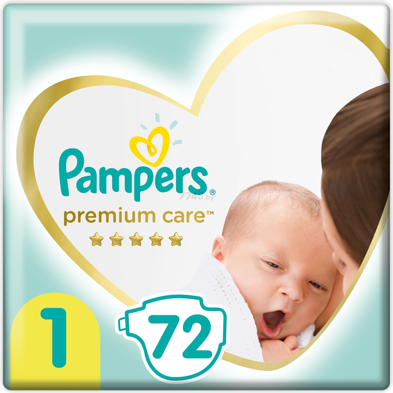 Подгузники PAMPERS Premium Care 1 Newborn 2-5 кг 72 штуки (8001090646262)