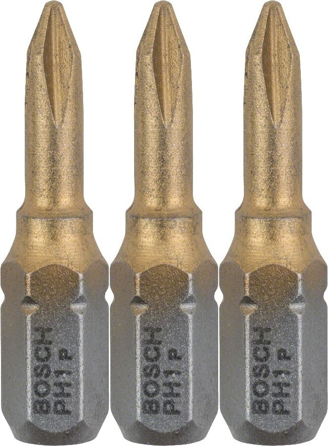 Бита для шуруповерта PH1 25 мм BOSCH Max Grip 3 штуки (2607001544)