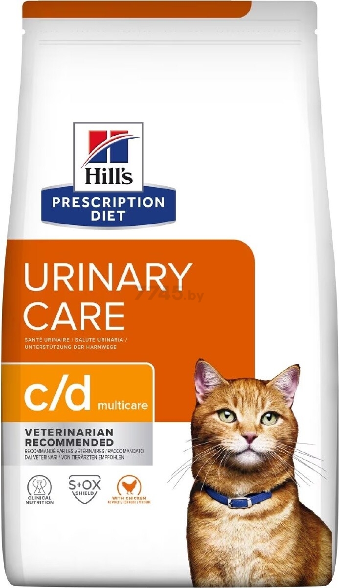 Сухой корм для кошек HILL'S Prescription Diet c/d Multicare Urinary Care курица 1,5 кг (52742918501)