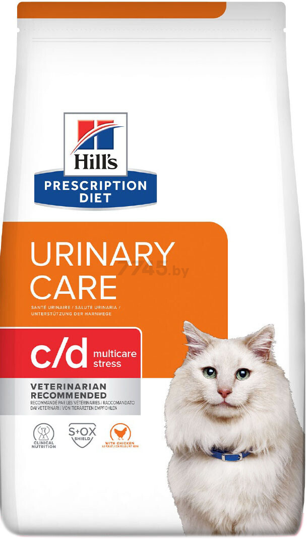 Сухой корм для кошек HILL'S Prescription Diet c/d Urinary Multicare Stress курица 1,5 кг (52742284200)