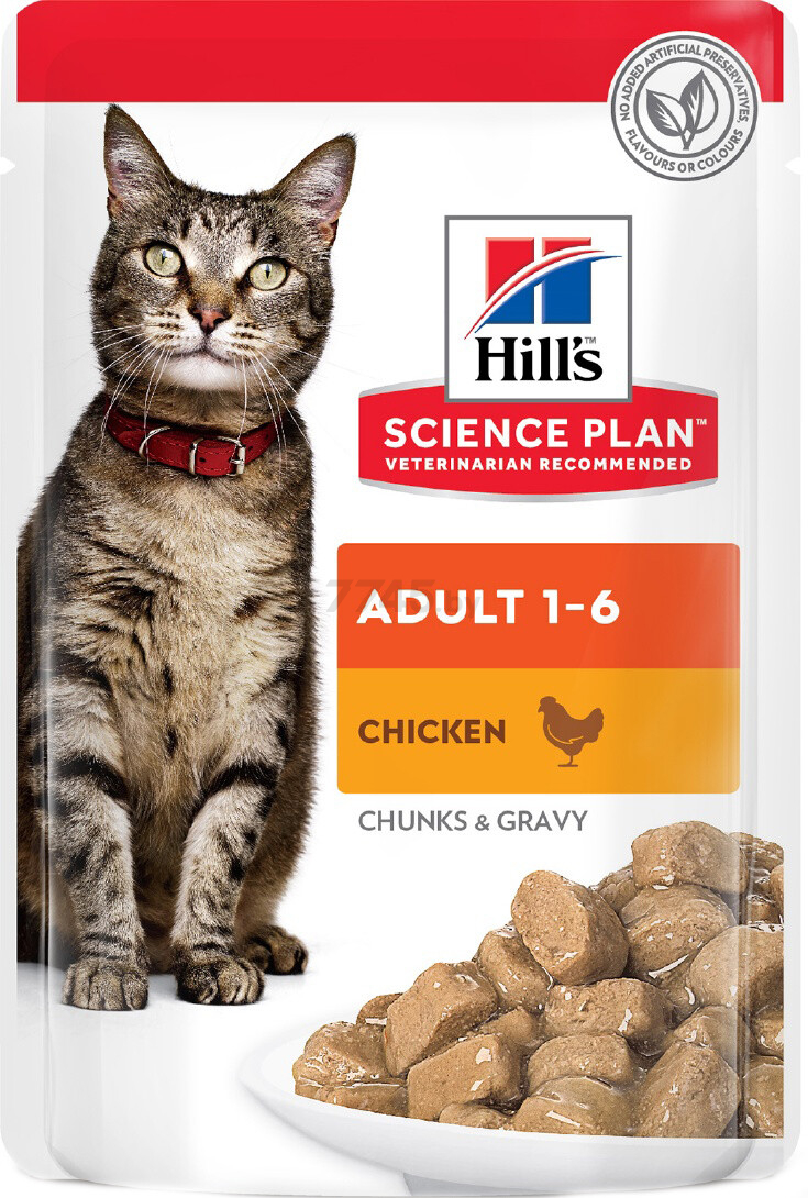 Влажный корм для кошек HILL'S Science Plan Adult курица пауч 85 г (52742210407)