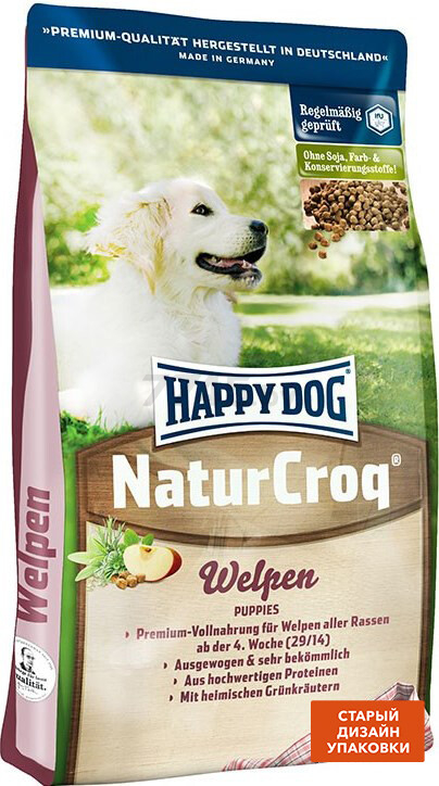 Сухой корм для щенков HAPPY DOG NaturCroq Welpen Puppies 4 кг (60515) - Фото 3