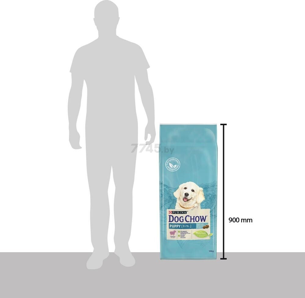 Сухой корм для щенков DOG CHOW Puppy ягненок 14 кг (7613034945259) - Фото 7