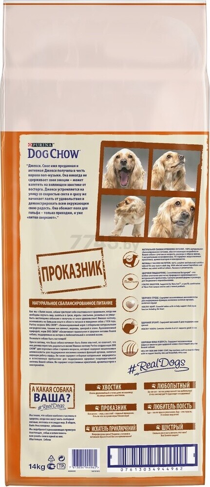 Сухой корм для пожилых собак DOG CHOW Senior ягненок 14 кг (7613034944962) - Фото 2