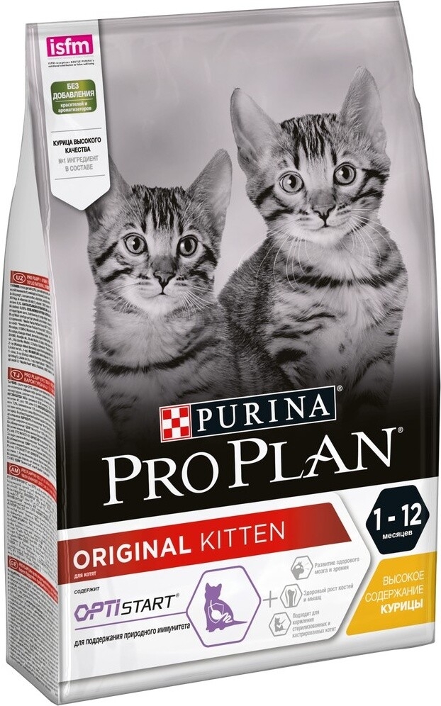 Сухой корм для котят PURINA PRO PLAN Original Kitten курица 3 кг (7613036505895) - Фото 4