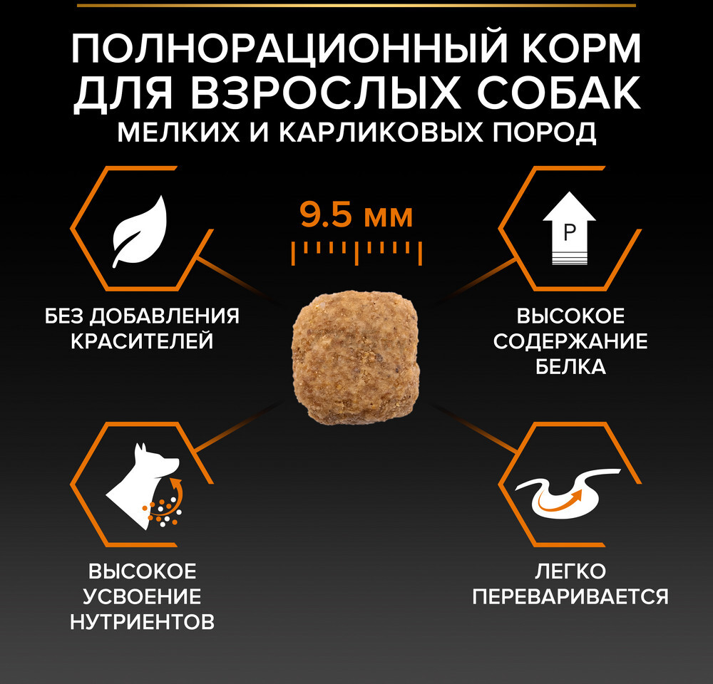 Сухой корм для собак PURINA PRO PLAN Small&Mini Adult курица с рисом 0,7 кг (7613035120778) - Фото 7