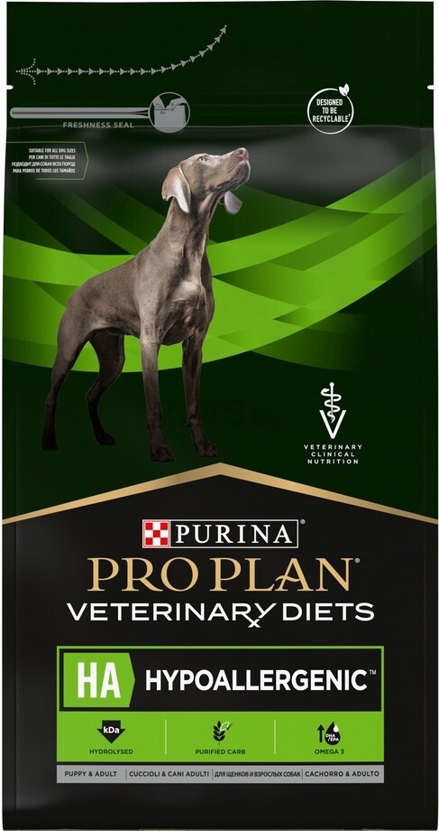 Сухой корм для собак PURINA PRO PLAN Veterinary Diets НА Hypoallergenic 3 кг (7613287588005)