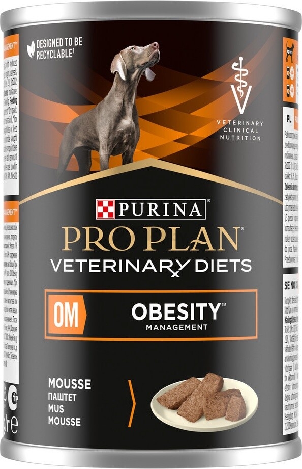 Влажный корм для собак PURINA PRO PLAN Veterinary Diets ОМ Obesity Management консервы 400 г (7613035181496)