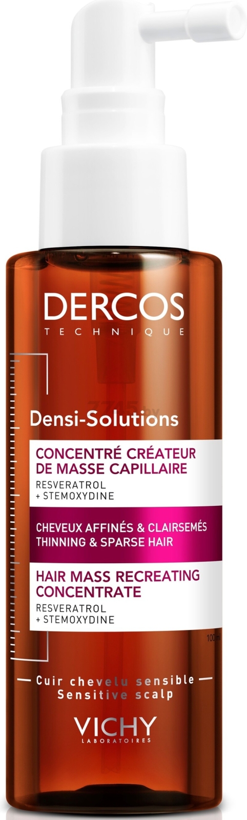 Сыворотка VICHY Dercos Densi-Solutions Для роста истонченных и редеющих волос 100 мл (3337875574372) - Фото 5