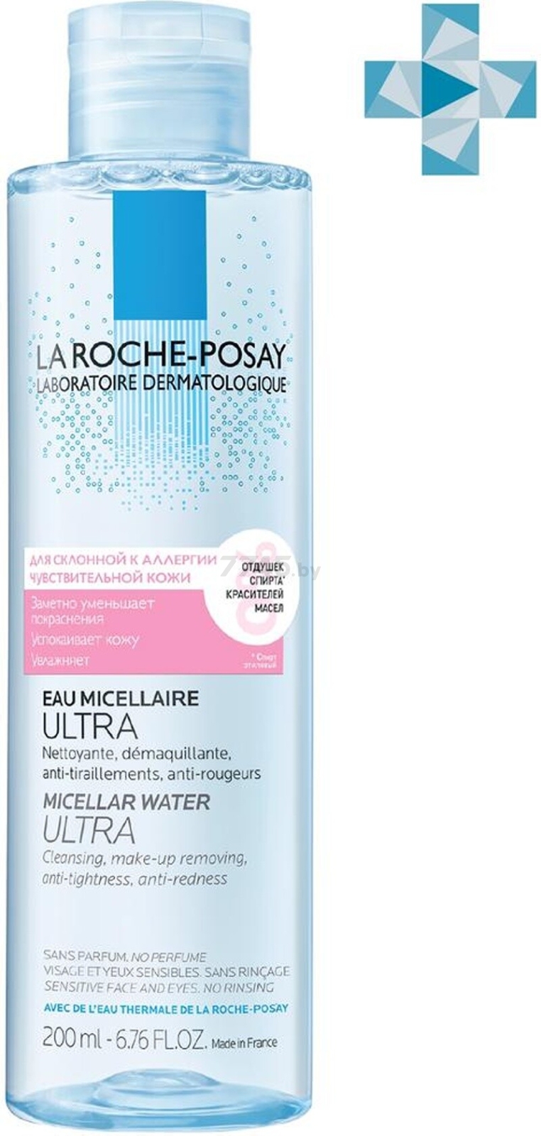 Вода мицеллярная для снятия макияжа LA ROCHE-POSAY Ultra Для реактивной кожи 200 мл (3337875528092)