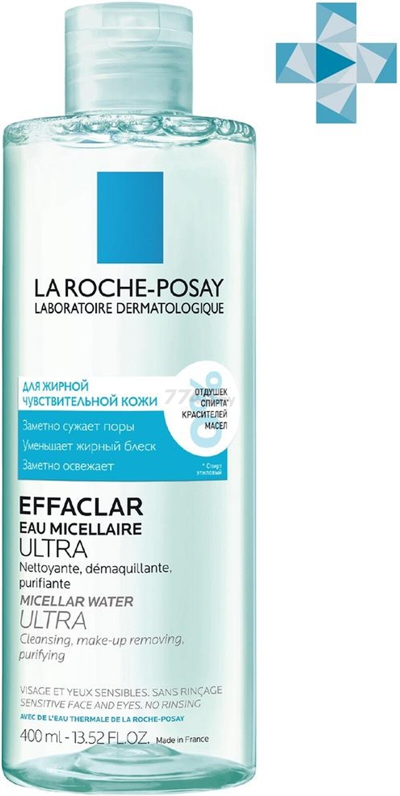 Вода мицеллярная для снятия макияжа LA ROCHE-POSAY Effaclar Ultra 400 мл (3337872412516)