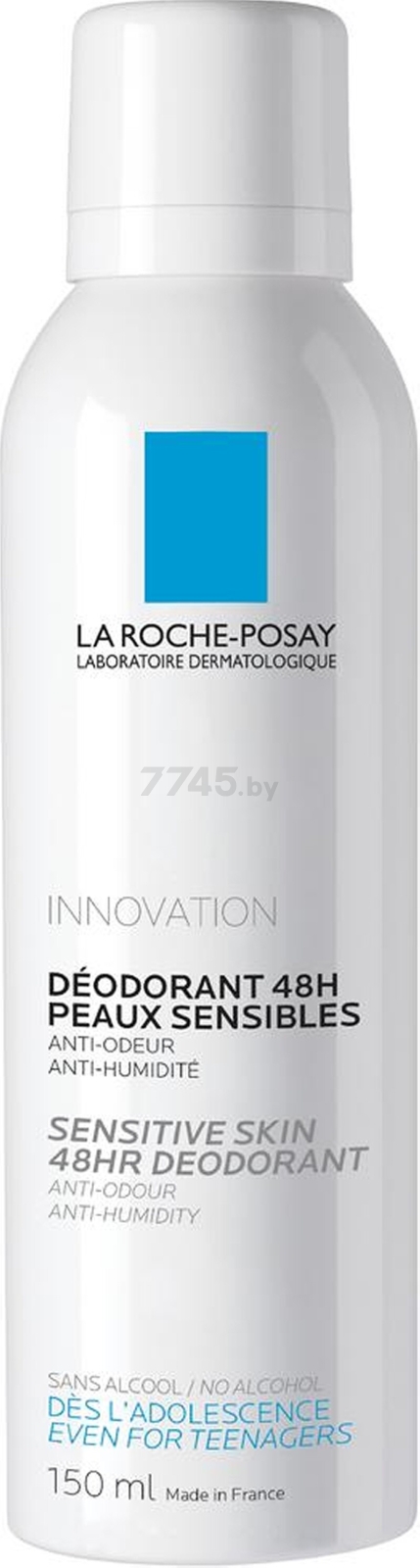 Дезодорант аэрозольный LA ROCHE-POSAY Physiological Для чувствительной кожи 48 ч 150 мл (3337872412141) - Фото 4