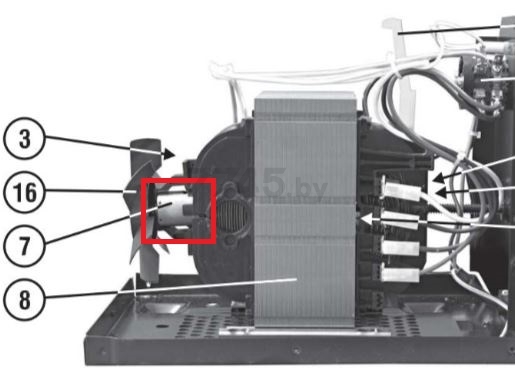 Электродвигатель вентилятора для сварочного аппарата TELWIN Nordica (152250)