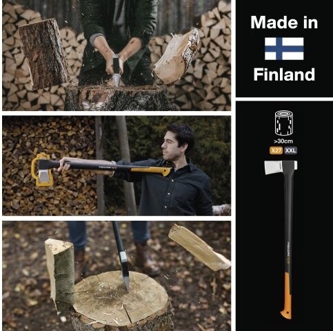 Топор-колун 2,6 кг FISKARS X27 XXL 122503 (1015644) - Фото 7