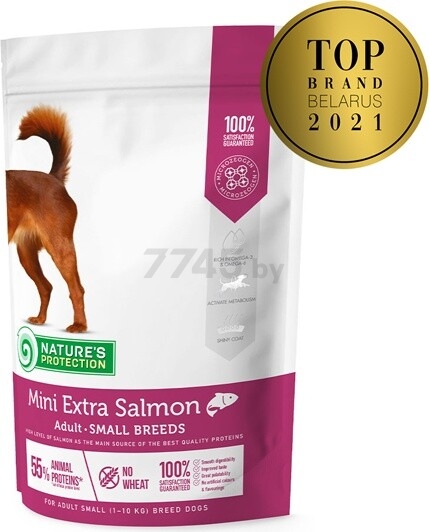 Сухой корм для собак NATURE'S PROTECTION Mini Extra лосось 0,5 кг (NPS45287)