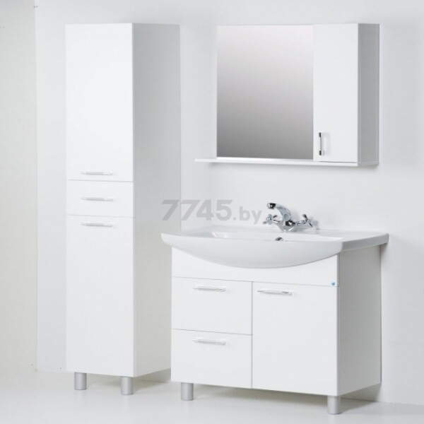Шкаф с зеркалом для ванной АВН Эко+ 50 R (13.35 (3)) - Фото 7