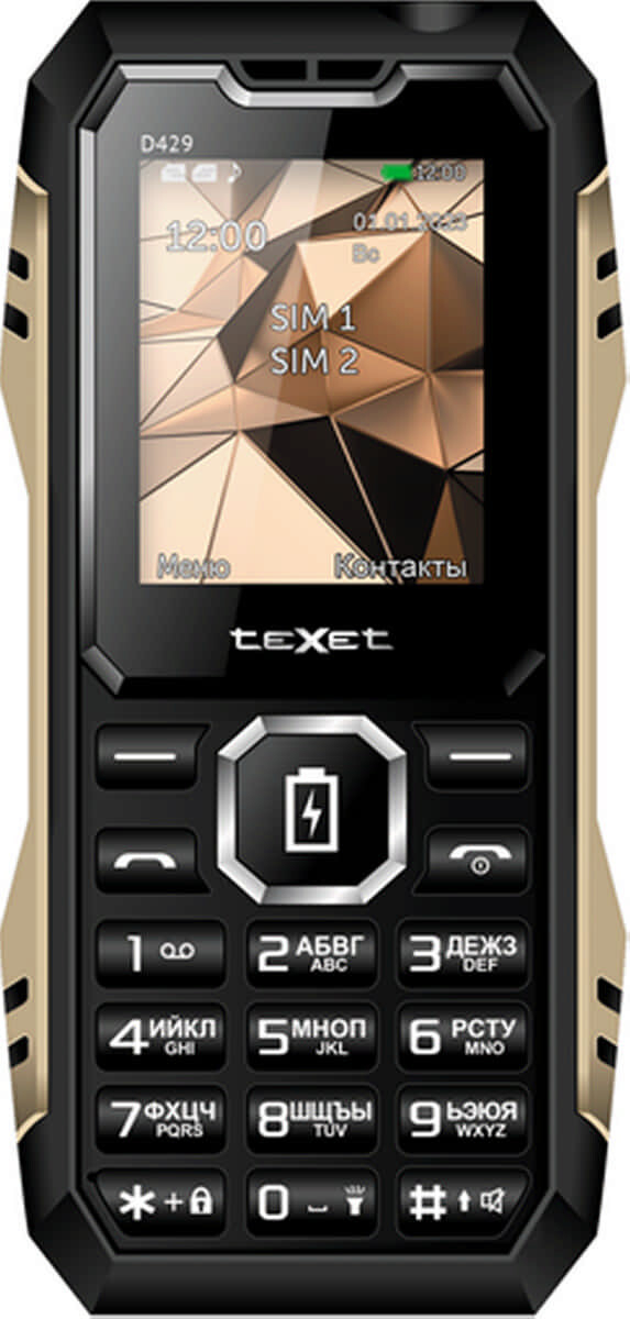 Мобильный телефон TEXET TM-D429 черный