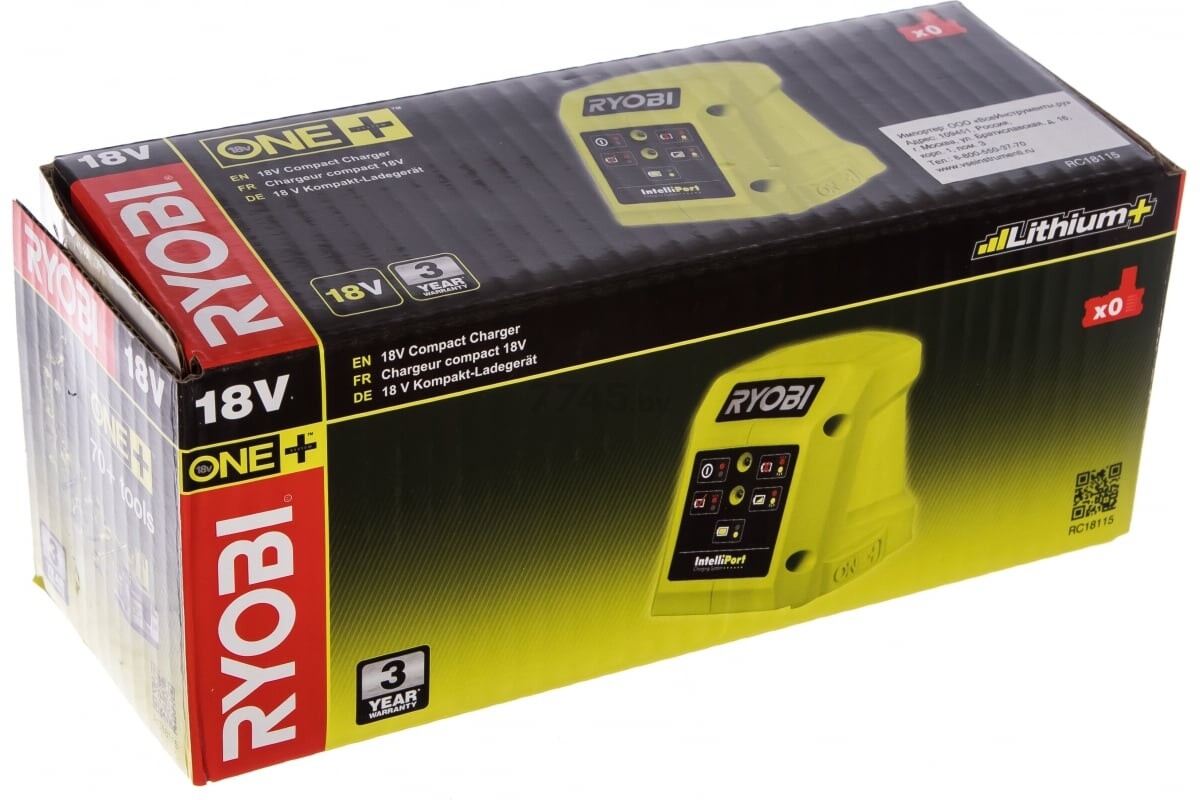 Зарядное устройство RYOBI RC18115 ONE+ (5133003589) - Фото 8